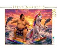 Puzzle CALVENDO Une illustration tirée du calendrier « Sumo et licorne - Des ami