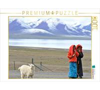 Puzzle CALVENDO Une jeune fille au Tibet | 1000 pièces, format assemblé 64 × 48