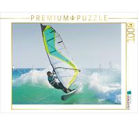 CALVENDO Puzzle Jeune véliplanchiste Sportif dans la Vague écumante. 1000 Pieces 64 x 48 cm from Verlag