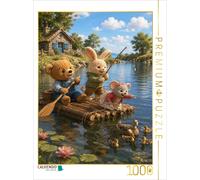 Puzzle CALVENDO Une joyeuse balade en radeau | 1000 pièces, format assemblé 64 ×
