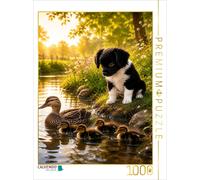Puzzle CALVENDO Une matinée au bord de l'eau | 1000 pièces, format assemblé 64 ×