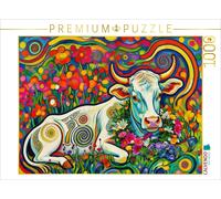 Puzzle CALVENDO Vache laitière au repos | 1000 pièces, format assemblé 64 × 48 c