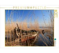 Puzzle CALVENDO Vieux bateau dans les roseaux | 1000 pièces, format assemblé 64