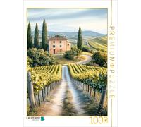 Puzzle CALVENDO Vignobles - où que l'on regarde | 1000 pièces, format assemblé 6