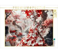 Puzzle CALVENDO Vision en blanc et rouge | 1000 pièces, format assemblé 64 × 48