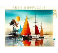 CALVENDO Puzzle Voile, sur de Nouvelles rives | 1000 pièces de Ponte 64 x 48 cm Puzzle Photo pour des Heures heureuses