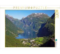 Puzzle CALVENDO Vue sur Geiranger | 1000 pièces, format assemblé 64 × 48 cm | Pu