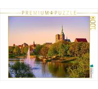 CALVENDO Puzzle Vue de la Ville hanséatique de Stralsund avec l'église Nikolai et Le pignon de l'hôtel de Ville 1000 Pieces 64 x 48 cm from Stefan Dinse