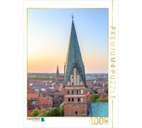Puzzle CALVENDO Vue sur Lunebourg et l'église Saint-Jean | 1000 pièces, format a