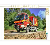 Puzzle · WLF/Mitsubishi Fuso Canter 6C18 / Sapeurs-Pompiers de Meiningen | Véhicule à chargement interchangeable · 1000 pièces · Format assemblé 64 × 48 cm · CALVENDO Puzzle