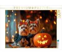 Puzzle CALVENDO Yorkshire Terrier - Des amis d'Halloween à la lueur des bougies