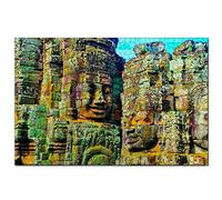 Puzzle Cambodge Angkor Wat 500 pièces pour Adultes et Famille, Cadeau Souvenir de Voyage 52 x 38 cm