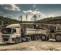 Puzzle Camion 1000 pièces | Puzzle Locomotion avec Rangement de Haute qualité 26 x 38 cm