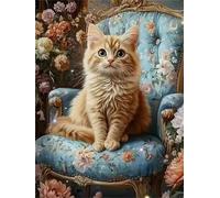 Puzzle Canapé Rétro Cat de 2000 Pièces pour Adultes, Puzzles 2000 pièces Adultes, Jigsaw Puzzle d'art pour Défi, Puzzles Coloré à Faire soi-même pour la Décoration de la Maison