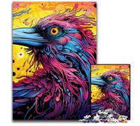 Puzzle Canard Violet Coloré 1000 Pièces Puzzle Impossible pour Adultes Cadeau Parfait pour Les Anniversaires et Les Vacances 26x38cm / 10,23x14,96 Pouces