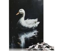 Puzzle Canards Noir World Personnalisable en Carton 100% recyclé pour Adultes et Adolescents, Cadeau Unique, 1 000 pièces (75 x 50 cm)