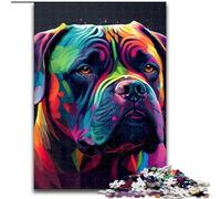 Puzzle Cane Corso 1000 pièces pour Adultes, Puzzle coloré en Carton, décoration d'intérieur colorée et Jeu Familial interactif, (1000 pièces, 26x38cm)