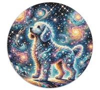 Puzzle Caniche 1000 Pièces en Carton pour Adultes Jeu D’activité Intérieure Puzzles Caniche Nébuleuse Scintillante Cadeau Famille Home Decor 1000pcs (67.5x67.5cm)