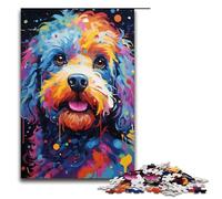 Puzzle Caniche 1000 pièces par Splatters Beaucoup d'épais Nuages colorés dans Le Ciel Puzzle Impossible pour Adultes Anti Stress pour Adolescents de 14 Ans et Plus 75 x 50 cm