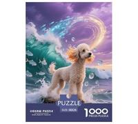 Puzzle Caniche 1000 Pièces pour Adultes Et Enfants, Jeu Éducatif, Casse-tête Banc de Poissons dans Les Vagues, DéCoration, Cadeau Anniversaire 38x26cm/1000pcs
