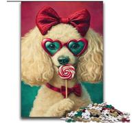 Puzzle Caniche 2000 pièces pour Adultes et Adolescents, à partir de 14 Ans Décoration Murale Cadeaux Uniques pour Anniversaire et Noël (70x100cm)