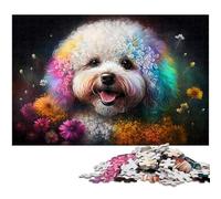 Puzzle Caniche Fantastique pour Adultes 1000 Pièces Puzzles Défiants Activité Familiale Amusante, Défi Cérébral, Cadeau Parfait pour Adolescent 50 x 75 cm / 19,68 x 29,52 Pouces