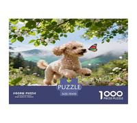 Puzzle Caniche Toy 1000 Pièces pour Adultes Et Enfants, Jeu De Société Convivial, Puzzles Fleur Arbre, DéCoration, Cadeau Famille 70x50cm/1000pcs