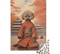 Puzzle Caniche Toy Adulte 1000 Pièces Classique en Bois pour Mur Jouet Unique 1000 Pièces (75x50cm)