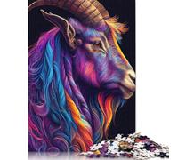 Puzzle Capricorne Prudent, Puzzle Rectangulaire en Papier pour Famille, pour Enfants et Adultes à partir de 12 Ans, Cadeau d'anniversaire, 1000 Pièces (75x50cm)