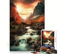 Puzzle Carapar Falls pour Adultes, 1000 pièces, pour stimuler l'esprit, Calmer et se distraire, Bords Uniformes, Art, Cadeau de Noël (38x26cm)