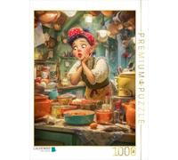 Puzzle · Caricatures sur Les héros du Quotidien | Je ne trouve pas mon moulin à poivre pour le moment · 1000 pièces · Format assemblé 64 × 48 cm · CALVENDO Puzzle