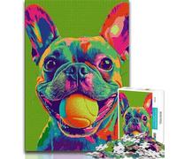 Puzzle Carlin Jouant au Tennis pour Adultes 1000 Pièces, Jeu Familial Anti-Stress Défi Difficile Superbes Cadeaux et Jouets 38x26cm