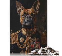 Puzzle carré 1000 pièces Chien Empereur pour Adultes, Puzzle en Bois, Jouet éducatif et éducatif (1000 pièces, 75 x 50 cm)