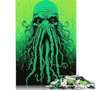 Puzzle carré 1000 pièces « des Profondeurs de la Folie » pour Adultes, Puzzle en Bois, décoration Murale, Cadeaux de Noël, 1000 pièces (75 x 50 cm)