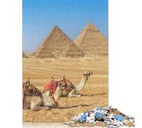 Puzzle carré 1000 pièces en Bois représentant Les Pyramides égyptiennes pour Adultes (75 x 50 cm)