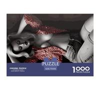 Puzzle carré 1000 pièces Fille Sexy des années 80 pour Adultes et Puzzles en Bois Activité familiale 1000 pièces (75 x 50 cm)