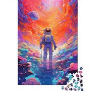 Puzzle carré 1000 pièces « Je suis dans l'espace » pour Adultes et Puzzles en Bois, Jeu éducatif, Jouet de défi, 1000 pièces (75 x 50 cm)