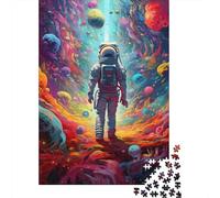 Puzzle carré 1000 pièces « Je suis dans l'espace » pour Adultes, Puzzle en Bois, Cadeau de Noël idéal pour Adultes (75 x 50 cm)