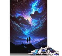 Puzzle carré 1000 pièces Love in The Storm pour Adultes et Puzzles en Papier, décoration d'intérieur, 1000 pièces (75 x 50 cm)