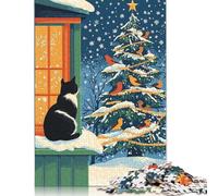 Puzzle carré 1000 pièces « Une scène de Bonheur Festif » pour Adultes, Puzzles en Bois, Jouets de Divertissement Familial, 1000 pièces (75 x 50 cm)