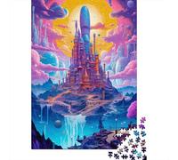 Puzzle carré 500 pièces Fantasy Space Alien pour Adultes et Puzzles en Bois, Jouets éducatifs et Jeux familiaux, 500 pièces (52 x 38 cm)