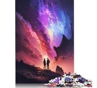 Puzzle carré 500 pièces « Histoire d'amour épique de la Galaxie » pour Adultes, Puzzle en Bois, Jouet éducatif et éducatif (500 pièces, 52 x 38 cm)