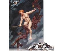 Puzzle carré 500 pièces Le Sabbat des Sorcières pour Adultes et Enfants, Jeu de Puzzle en Bois 500 pièces (52 x 38 cm)