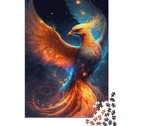 Puzzle carré 500 pièces Phénix pour Adultes, Puzzle en Bois, Cadeau de Noël idéal pour Adultes (52 x 38 cm)