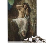 Puzzle carré 500 pièces « Regarder la Fin » : Homme dans Un Paysage Rocheux, pour Adultes, Puzzle en Bois, Meilleur Cadeau de Noël pour Adultes, 500 pièces (52 x 38 cm)