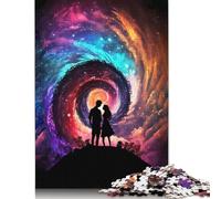 Puzzle carré 500 pièces The Edge of The Universe pour Adultes Puzzle en bois Jouets Décoration murale 500 pièces (52 x 38 cm)