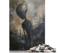 Puzzle carré Alien Art XIV de 1000 pièces pour Adultes et activités familiales (38 x 26 cm)