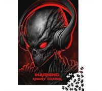 Puzzle carré Alien Gamer de 1000 pièces pour Adultes, Puzzle en Bois, Jeu de défi Unique, 1000 pièces (75 x 50 cm)