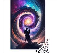 Puzzle carré Amour du Cosmos 500 pièces pour Adultes, Puzzle en Bois, Jeu Pratique 500 pièces (52 x 38 cm)