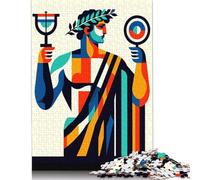 Puzzle carré Apollon, Dieu des Oracles, 1 000 pièces, pour Adultes, Jeu éducatif en Bois pour Enfants (75 x 50 cm)